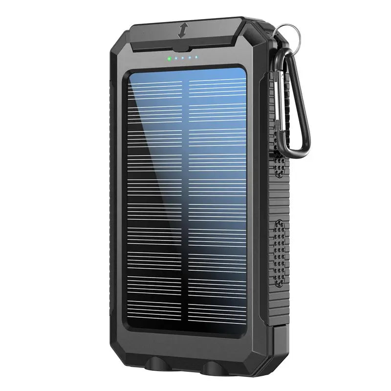 10000Mah Portable Solar Power Bank for Mother'S Day Gift, 1 Piece Dual USB Output Port Waterproof Power Bank with Flashlight, Solar Power Bank Charger for Iphone & Android Phone Tablet Smart Watch for Spring Camping